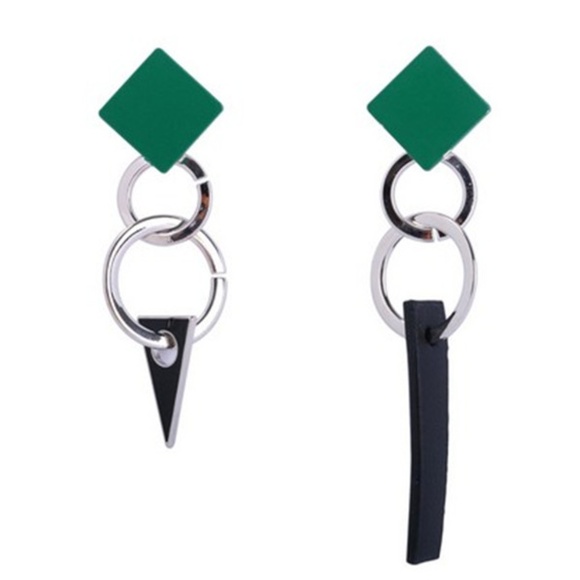 Jewelry - Original Design Geometric Asymmetric Earrings